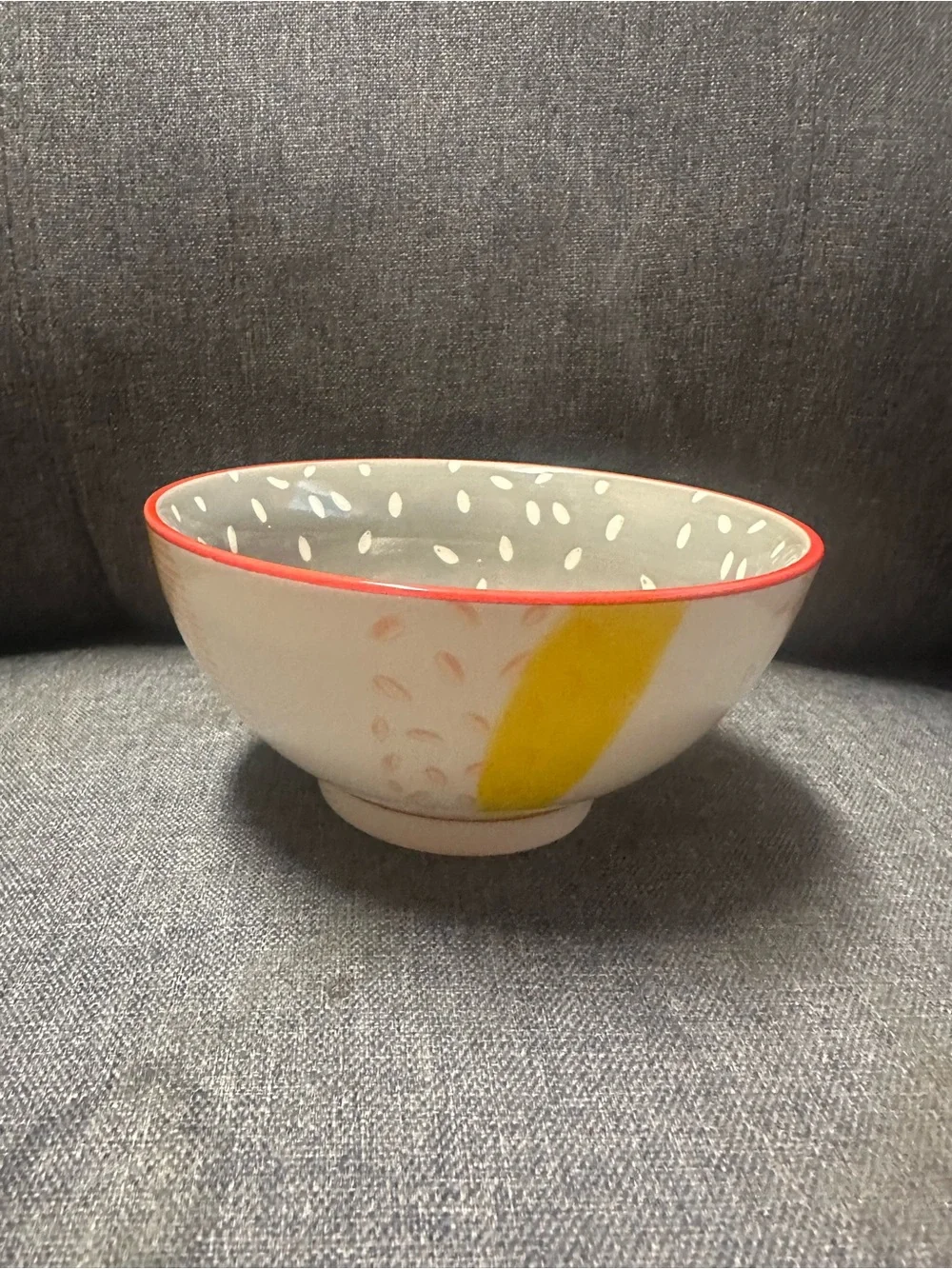 West Elm Hand-Painted Pattern Pop Bowl